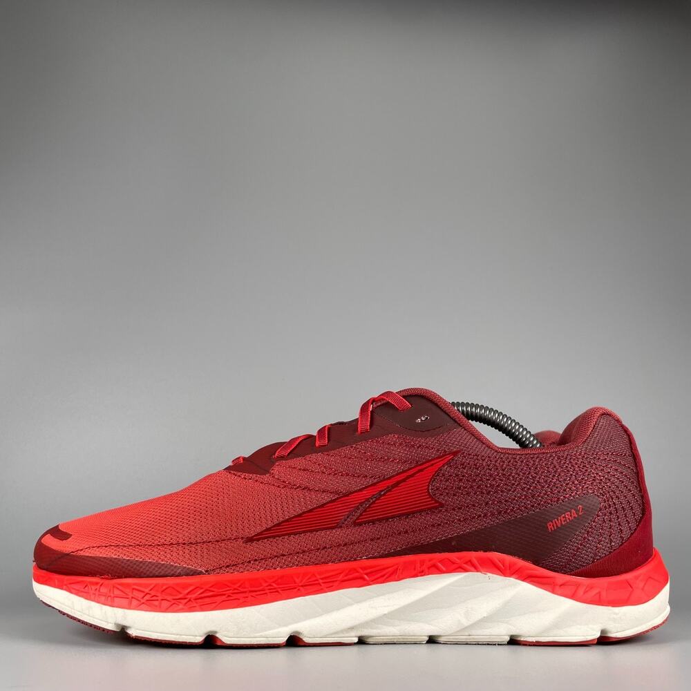 ALTRA Rivera 2 Men's Size 10.5 Red White Athletic Running Sneaker Trail Shoe GUC